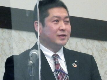 講演するNTT秋田支店の澤村支店長